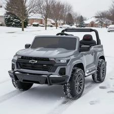 Двухместный детский электромобиль M 6290 EBLR-11 (24V) Chevrolet серый, 4 мотора купить