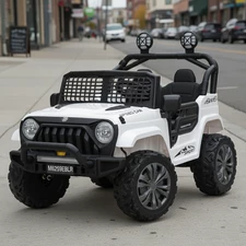 Детский электромобиль джип M 6259 EBLR-1 (24V) белый, свет, MP3, Bluetooth фото 14