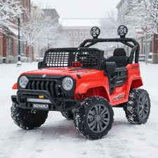 Детский электромобиль джип M 6259 EBLR-3 (24V) красный, свет, MP3, Bluetooth