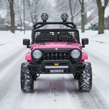 Детский джип M 6259 EBLR-8 (24V) электромобиль, свет, MP3, Bluetooth, розовый фото 14