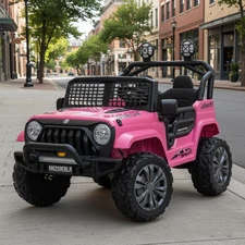Детский джип M 6259 EBLR-8 (24V) электромобиль, свет, MP3, Bluetooth, розовый фото 37