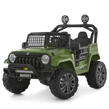 Двухместный детский джип M 6259EBLR-10(24V) электромобиль, свет, MP3, Bluetooth, темно-зеленый фото 41