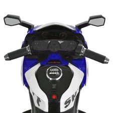 Детский мотоцикл на аккумуляторе M 6267 EL-4 синий, 2 мотора по 35W фото 53