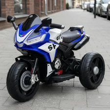 Детский мотоцикл на аккумуляторе M 6267 EL-4 синий, 2 мотора по 35W купить