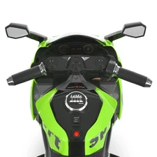 Детский мотоцикл M 6267 EL-5 на аккумуляторе, мягкое сиденье, зеленый фото 15