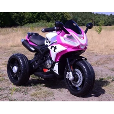 Детский мотоцикл M 6267 EL-8 на аккумуляторе, мягкое сиденье, розовый фото 14