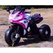 Детский мотоцикл M 6267 EL-8 на аккумуляторе, мягкое сиденье, розовый фото 37
