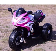 Детский мотоцикл M 6267 EL-8 на аккумуляторе, мягкое сиденье, розовый фото 41