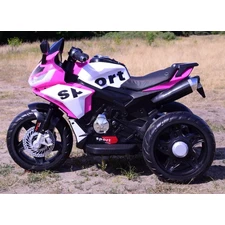 Детский мотоцикл M 6267 EL-8 на аккумуляторе, мягкое сиденье, розовый фото 63