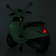 Детский мотоцикл M 6288 EL-15 скутер Vespa, 2 мотора, бирюзовый фото 71