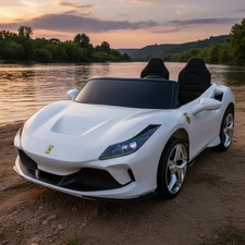 Двухместный детский электромобиль M 6197 EBLR-1 (24V) Ferrari, белый купить