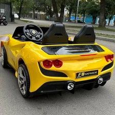 Двухместный детский электромобиль M 6197 EBLR-1 (24V) Ferrari, белый фото 63