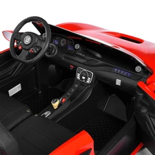 Двухместный детский электромобиль M 6197 EBLR-3 (24V) Ferrari, красный фото 20
