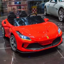 Двухместный детский электромобиль M 6197 EBLR-3 (24V) Ferrari, красный фото 71