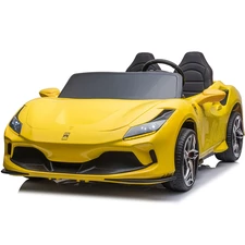 Двухместный детский электромобиль M 6197 EBLR-6 (24V) Ferrari, желтый фото 28