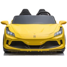 Двухместный детский электромобиль M 6197 EBLR-6 (24V) Ferrari, желтый фото 20