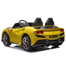 Двухместный детский электромобиль M 6197 EBLR-6 (24V) Ferrari, желтый фото 32