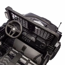 Двухместный детский электромобиль M 6270 EBLR-2 (24V) джип, EVA колеса, черный фото 86