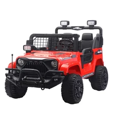 Двухместный детский электромобиль M 6270 EBLR-3 (24V) джип, EVA колеса, красный фото 63