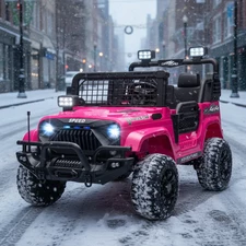 Двухместный детский электромобиль M 6270 EBLR-8 (24V) джип, EVA колеса, розовый купить