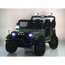 Двухместный детский электромобиль M 6270 EBLR-10 (24V) джип, EVA колеса, хаки фото 41