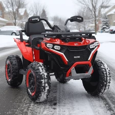 Детский квадроцикл M 6272 EBLR-3 (24V) с пультом управления, мягкое сиденье, красный