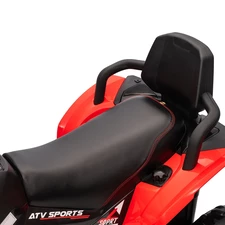 Детский квадроцикл M 6272 EBLR-3 (24V) с пультом управления, мягкое сиденье, красный фото 11