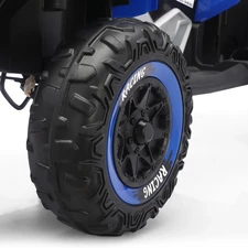Детский квадроцикл M 6272 EBLR-4 (24V) с пультом управления, мягкое сиденье, синий фото 16