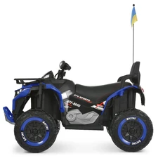 Детский квадроцикл M 6272 EBLR-4 (24V) с пультом управления, мягкое сиденье, синий фото 28