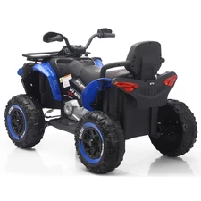 Детский квадроцикл M 6272 EBLR-4 (24V) с пультом управления, мягкое сиденье, синий фото 71