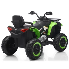 Детский квадроцикл M 6272 EBLR-5 (24V) с пультом управления, мягкое сиденье, зеленый фото 16