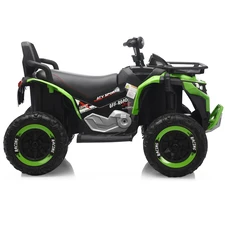 Детский квадроцикл M 6272 EBLR-5 (24V) с пультом управления, мягкое сиденье, зеленый фото 11