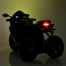 Детский мотоцикл M 5823 ELS-5 Yamaha зеленый, автопокраска, кожаное сиденье фото 54