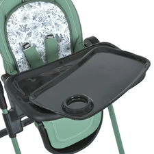 Стульчик для кормления El Camino Crystal ME 1037 Nude Green зеленый нюд, матрасик, колесики фото 14