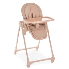 Стульчик для кормления El Camino Crystal ME 1037 Nude Pink розовый нюд, матрасик, колесики