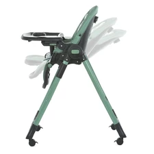 Стульчик для кормления El Camino Crystal ME 1037 Nude Taupe бежевый нюд, матрасик, колесики фото 54