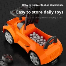 Детская каталка - толокар M 6299-6 желтая, музыка, свет фото 41