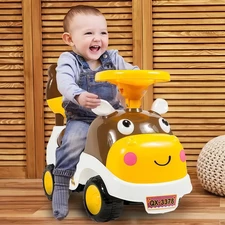 Беговел - толокар BB-0013 Brown коричневый, музыка, свет