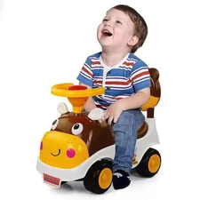 Беговел - толокар BB-0013 Brown коричневый, музыка, свет фото 54