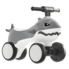 Детский беговел - толокар Tilly BB-0017 Grey серый, музыка, свет