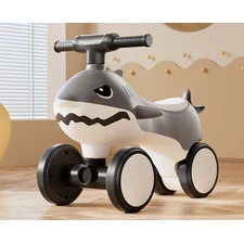 Детский беговел - толокар Tilly BB-0017 Grey серый, музыка, свет фото 14