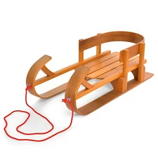 Деревянные санки JSXQ-23 со спинкой