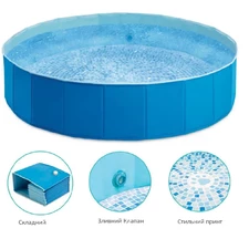 Бассейн для собак Intex 48400 складной, 152 х 30 см. фото 41