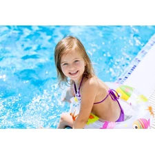 Детский надувной бассейн Intex 57195, 227 х 221 х 137 см., с навесом от солнца купить