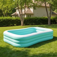 Детский надувной бассейн Intex 58497, 264 х 165 х 56 см.