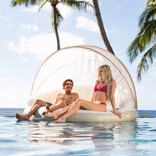 Надувной матрас Intex 58292 плот, 199 х 150 х 190 см., с навесом фото 2