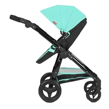 Коляска для куклы 2 в 1 Carrello Ultra 9696 green, зеленая, с сумочкой купить