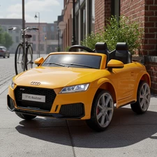 Детский электромобиль M 5012 EBLR-6 Audi, мягкое сиденье, желтый