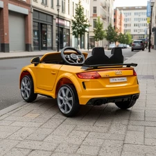 Детский электромобиль M 5012 EBLR-6 Audi, мягкое сиденье, желтый фото 14