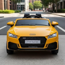 Детский электромобиль M 5012 EBLR-6 Audi, мягкое сиденье, желтый купить